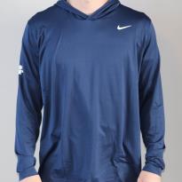 Nike Dry Long Sleeve Hoodie T-Shirt - Navy | Power Lift